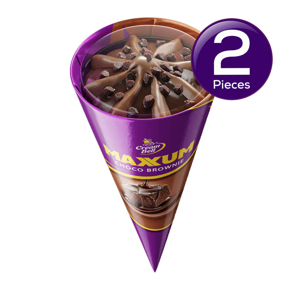 Cream Bell Maxxum Choco Brownie Cone 110 ml X 2 Combo