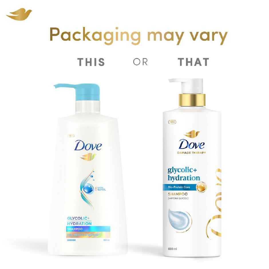 Dove Glycolic Hydration Xl Shampoo Combo