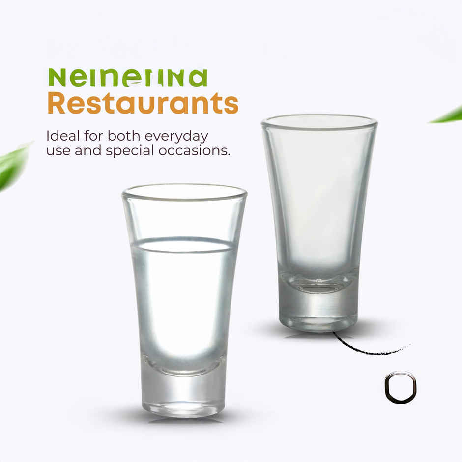 Target Shot Glasses Set | Durable & Stylish | 60 ml Each | Yera Glassware