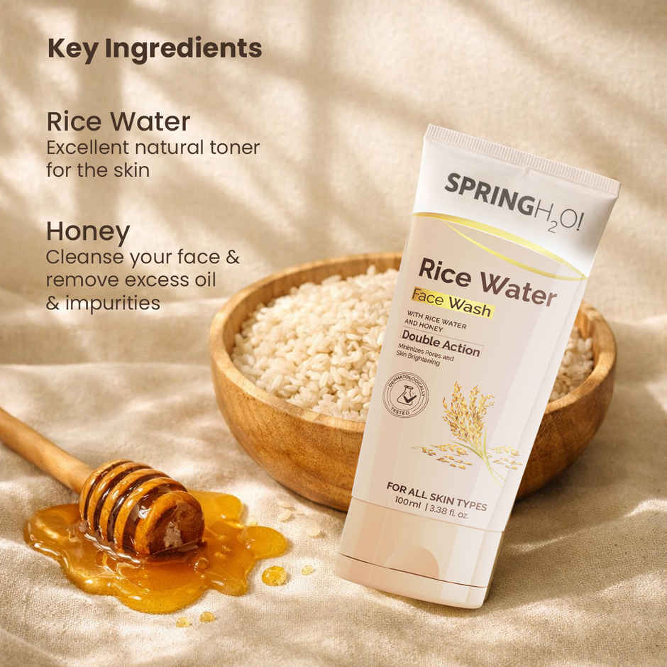 SPRING H2O Rice Water Face Wash