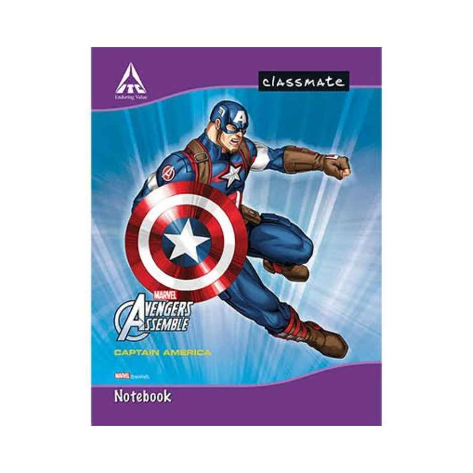 Classmate Longbook Single Line 256 Pages - 27.2 x 16.7 cm - Assorted Designs