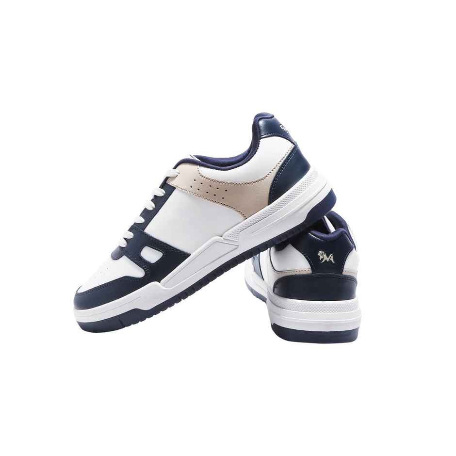 Neeman's Men's The Rockers Sneakers | White & Navy - UK 9