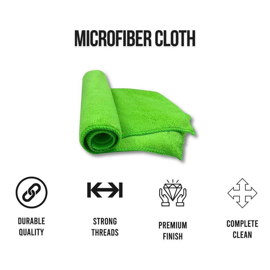 Airganic Microfiber Car Cleaning Cloth (Pack of 2) - 280 GSM | Super Absorbent