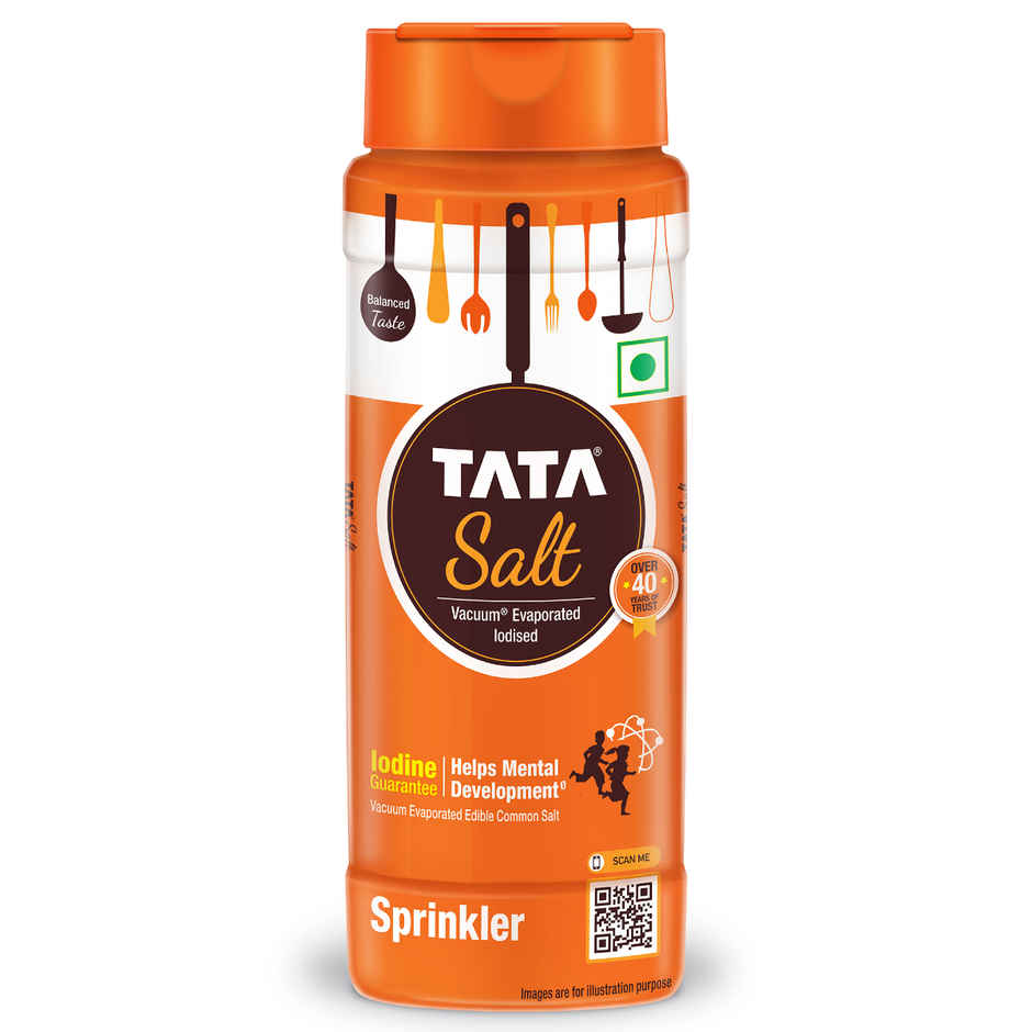 Tata Salt Sprinkler | Free Flowing & Iodised Namak | Vacuum Evaporated | Salt In Fresh