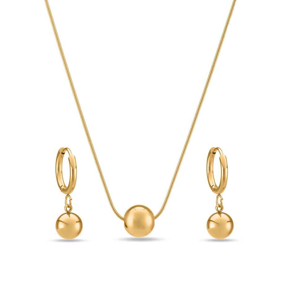 Palmonas Golden Orb Set For Womens | Waterproof And Anti-Tarnish