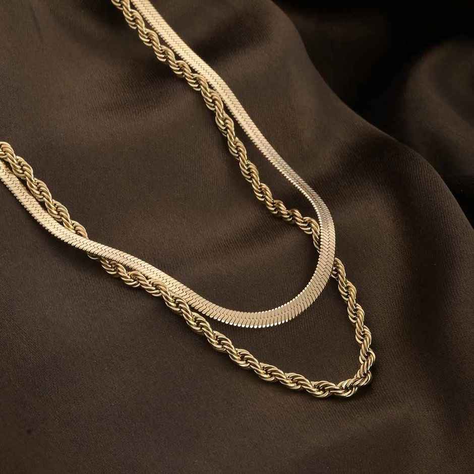 Palmonas Rope N Snake Chain For Womens | Waterproof And Anti-Tarnish