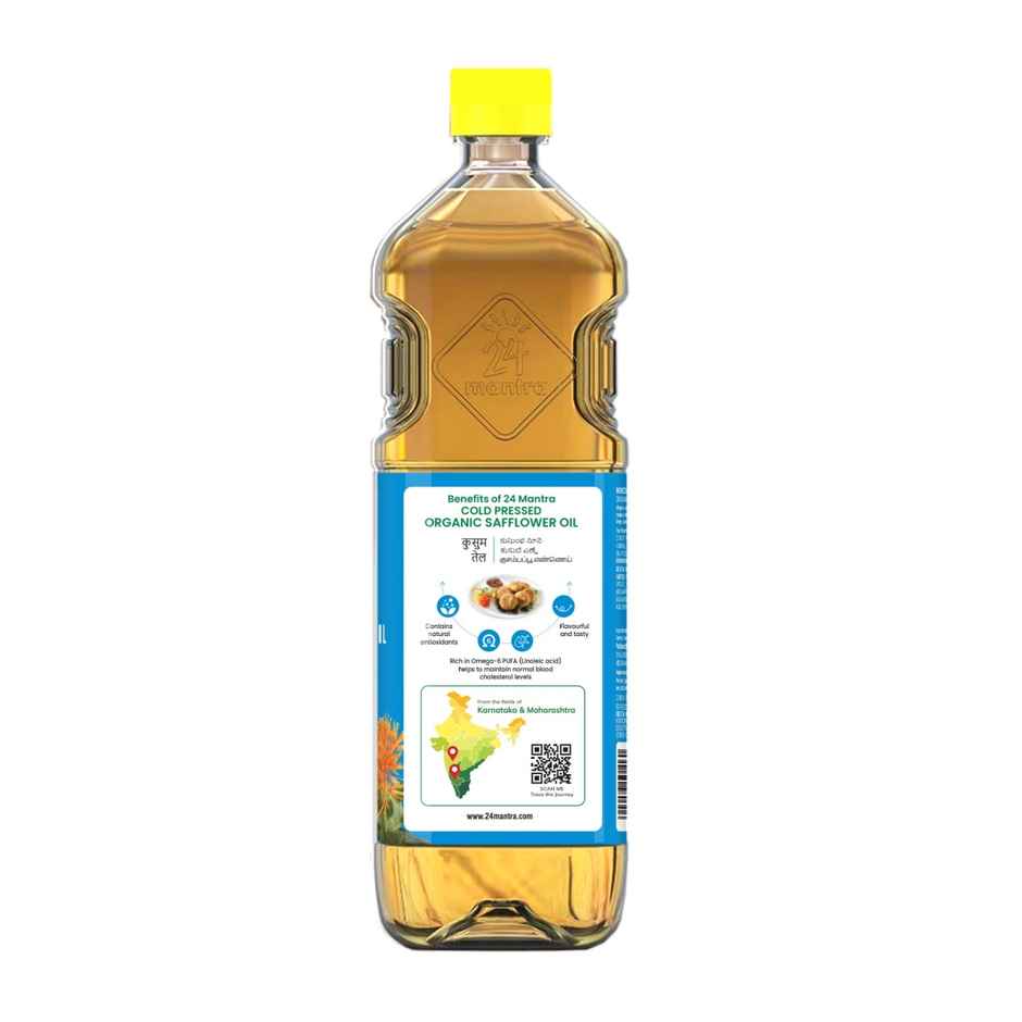 24 Mantra Organic Safflower Cold Pressed Oil | Organic Cooking Oil