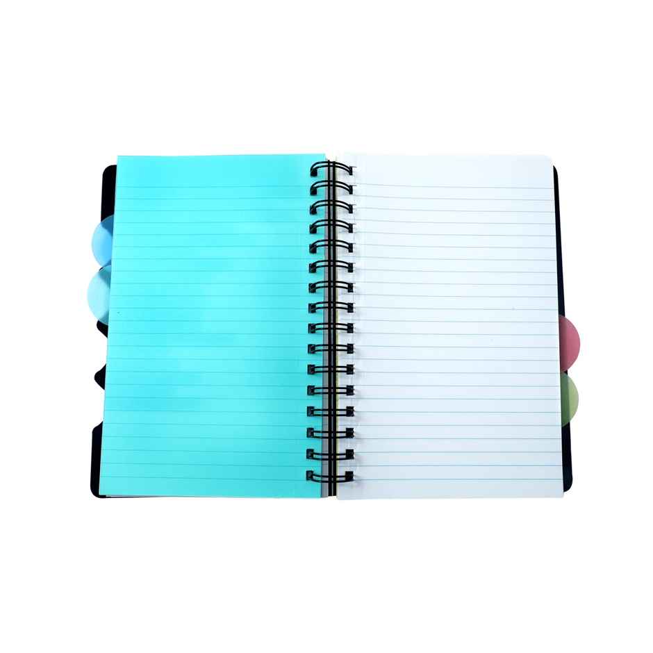 Saya 5 Subject A5 Premium Notebook | Single Ruled | Perforated Pages 300 | 21.6 x 14 cm | Assorted
