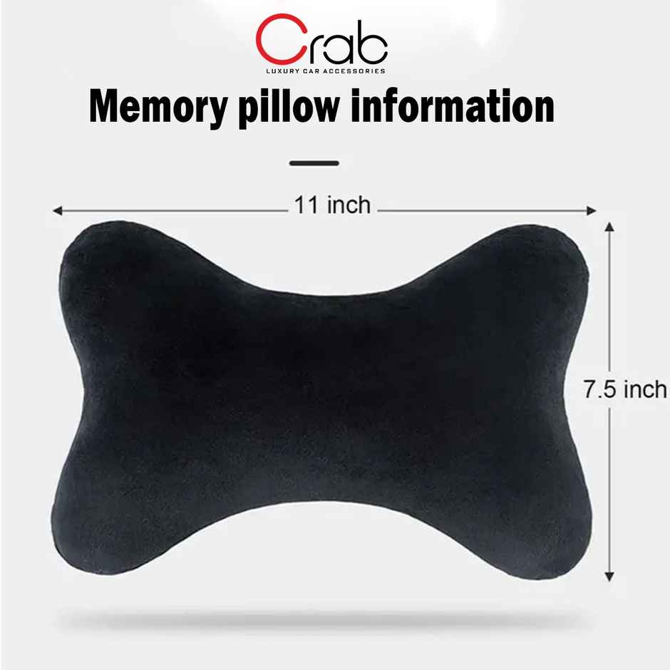 Crab Bone-Shaped Neck Rest Pillow | Memory Foam Cushion for Ultimate Comfort & Posture Support