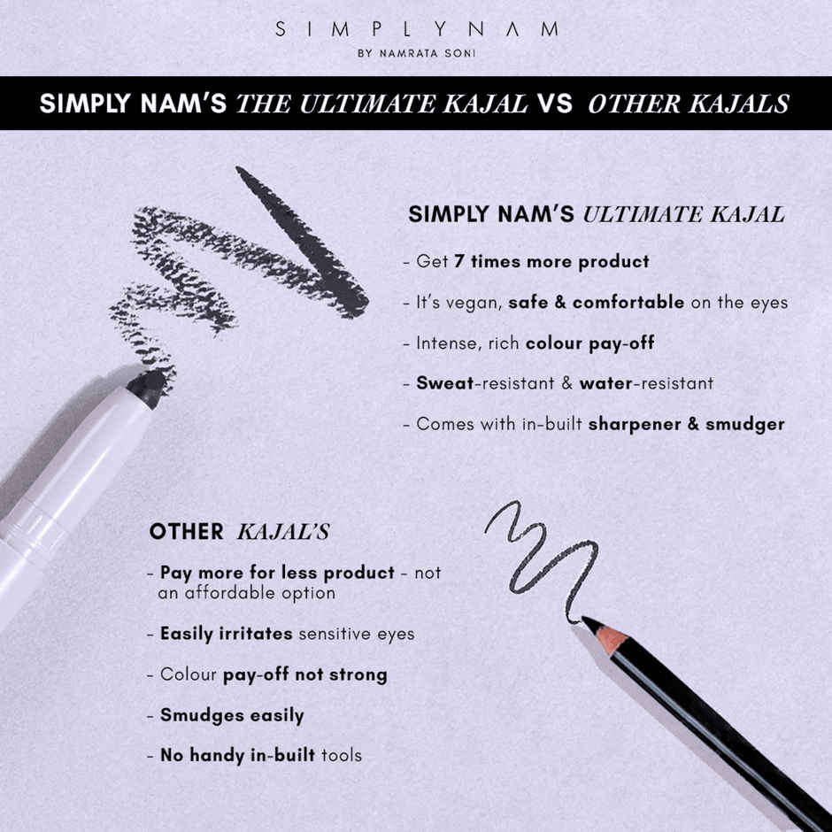 Simply Nam The Ultimate Kajal Ink Black