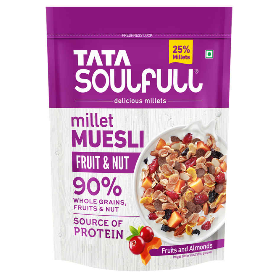 TATA Soulfull Millet Muesli Fruit & Nut Almonds & Real Fruits