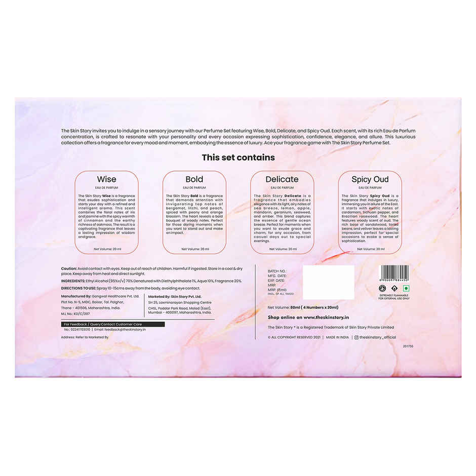 The Skin Story Luxury Perfume Gift Set For Women With Long Lasting Fragrance Edp