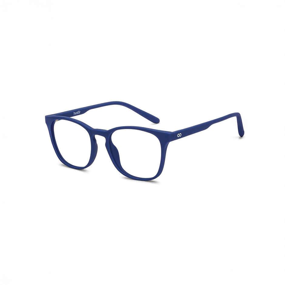 Lenskart Hustlr Unisex Solid Plastic Computer Glasses | Navy - M
