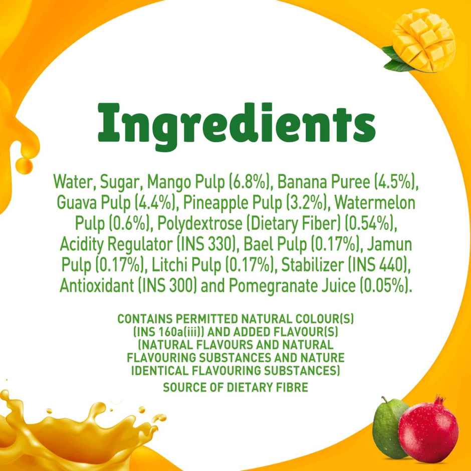 B Natural Mixed Fruit Juice, Rich in Vitamin C & E | Combo