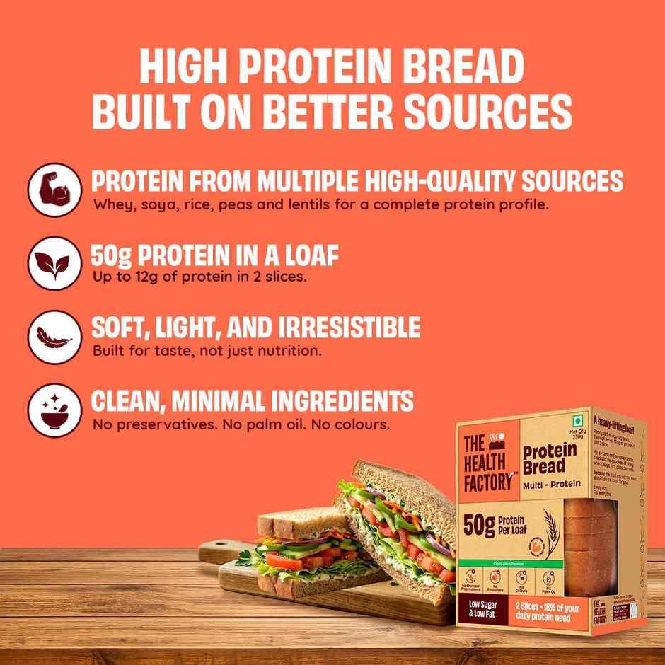 The Health Factory Multi Protein Bread | 50g High Protein