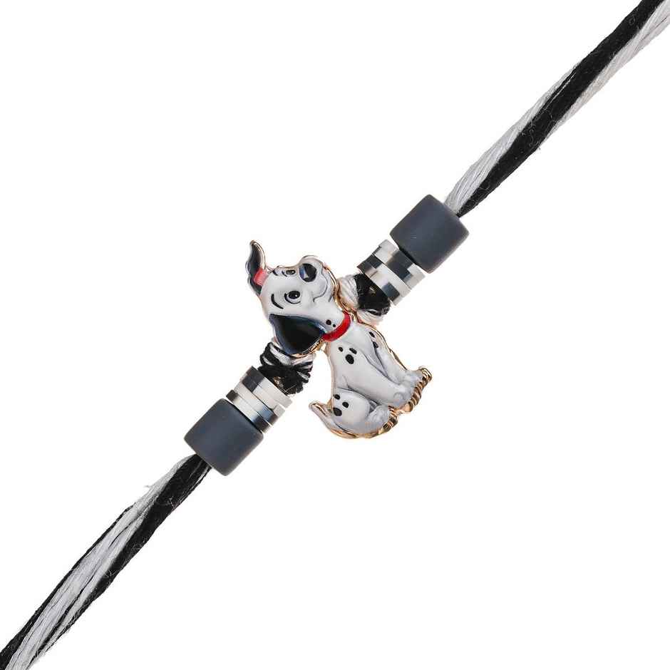 Ecraftindia Unicorn Rakhi | Raksha Bandhan Rakhi | Roli Chawal Pack (1pc) & Floweraura Colourful Unicorn N Cupcake Pastel Rakhi (1pc) & Shubhkart Darshana Janeu (1pc) & Ecraftindia Cute Dog Designer Rakhi With Roli Chawal Pack | Pet Rakhi For Dog (1pc) Combo