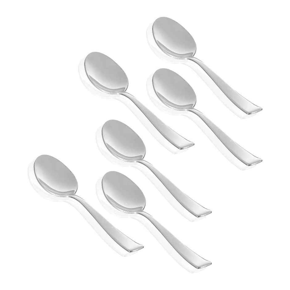 Jensons Flow Dessert Spoon Set of 6 | 17 cm