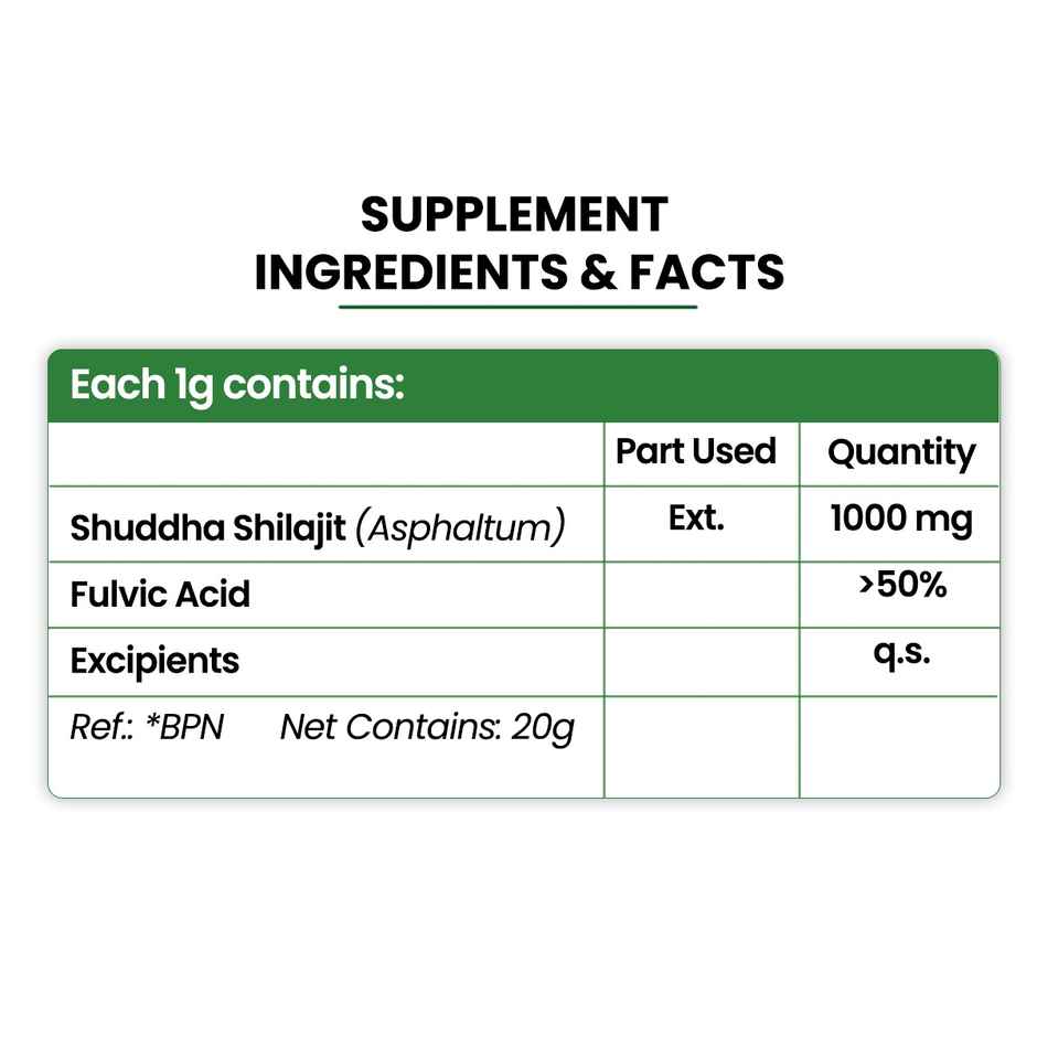 Vlado's Himalayan Organics 100% Pure Shilajit/Shilajeet Resin to Boost Performance,Power