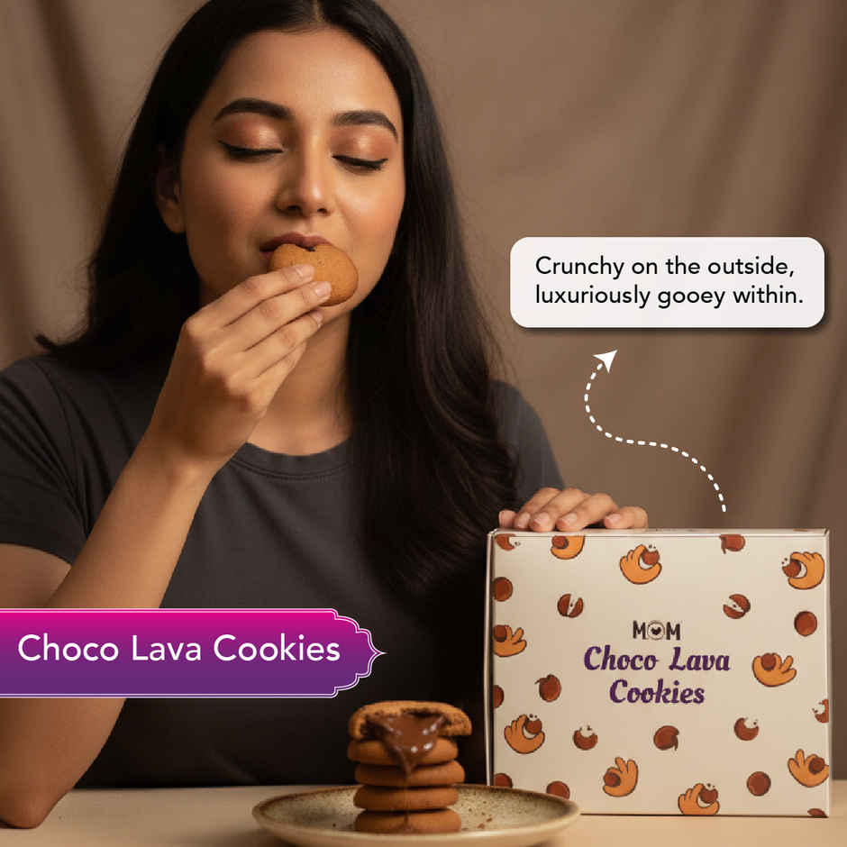 MOM Sweet & Lit Gift Box - Choco Lava Cookie and Premium Brass Diya