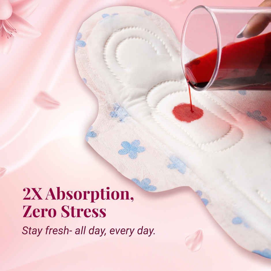 Niine Naturally Soft Day & Night Sanitary Pads | 305 mm | XXL | 40 Pads