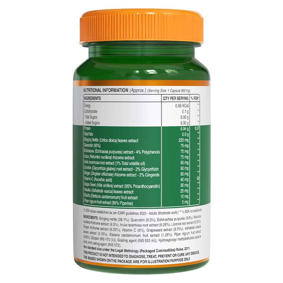 Pure Nutrition Lung Detox | Quercetin | Vitamin C | Ginger & Echinacea Blend
