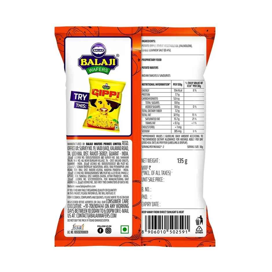 Balaji Simply Salted Chips | Lightly Salted Crunch