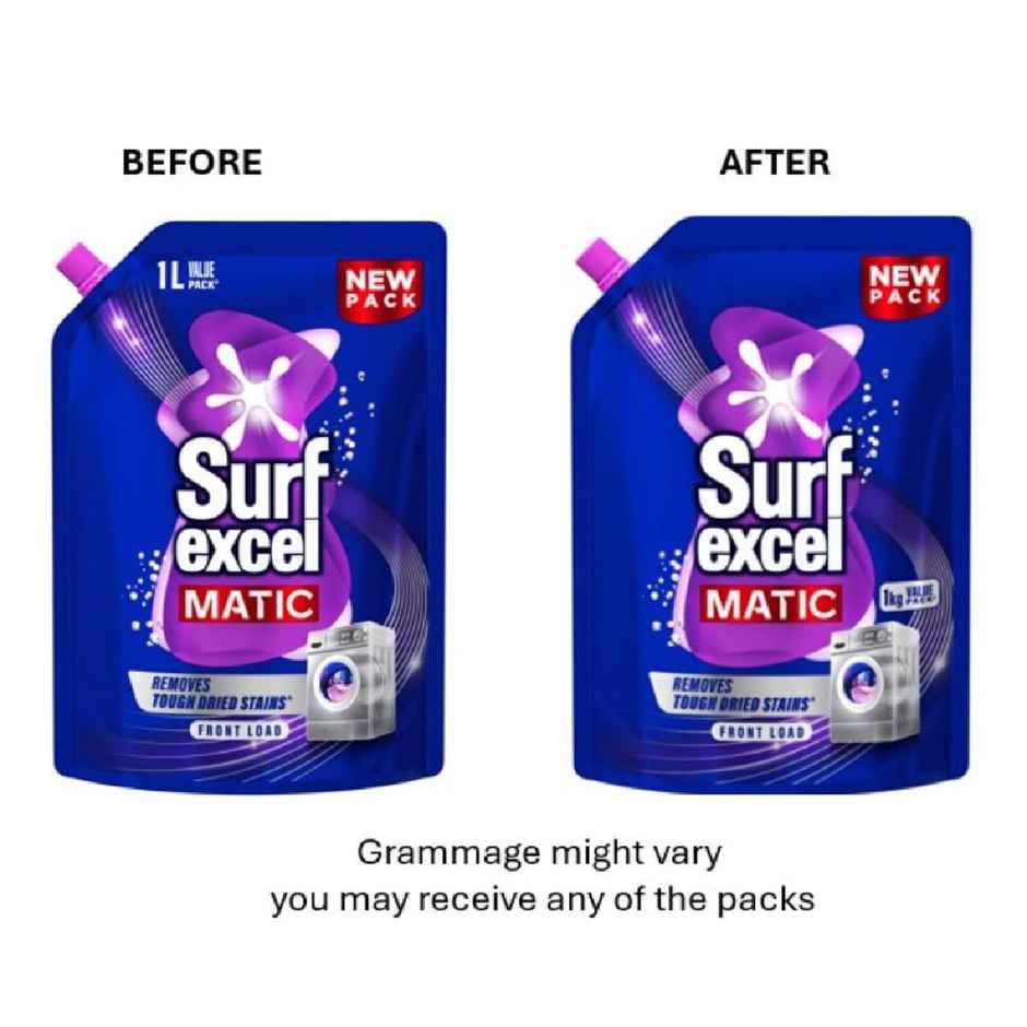 Surf Excel Matic Liquid Detergent | Faster Stain Removal | For Front Load Washing Machines