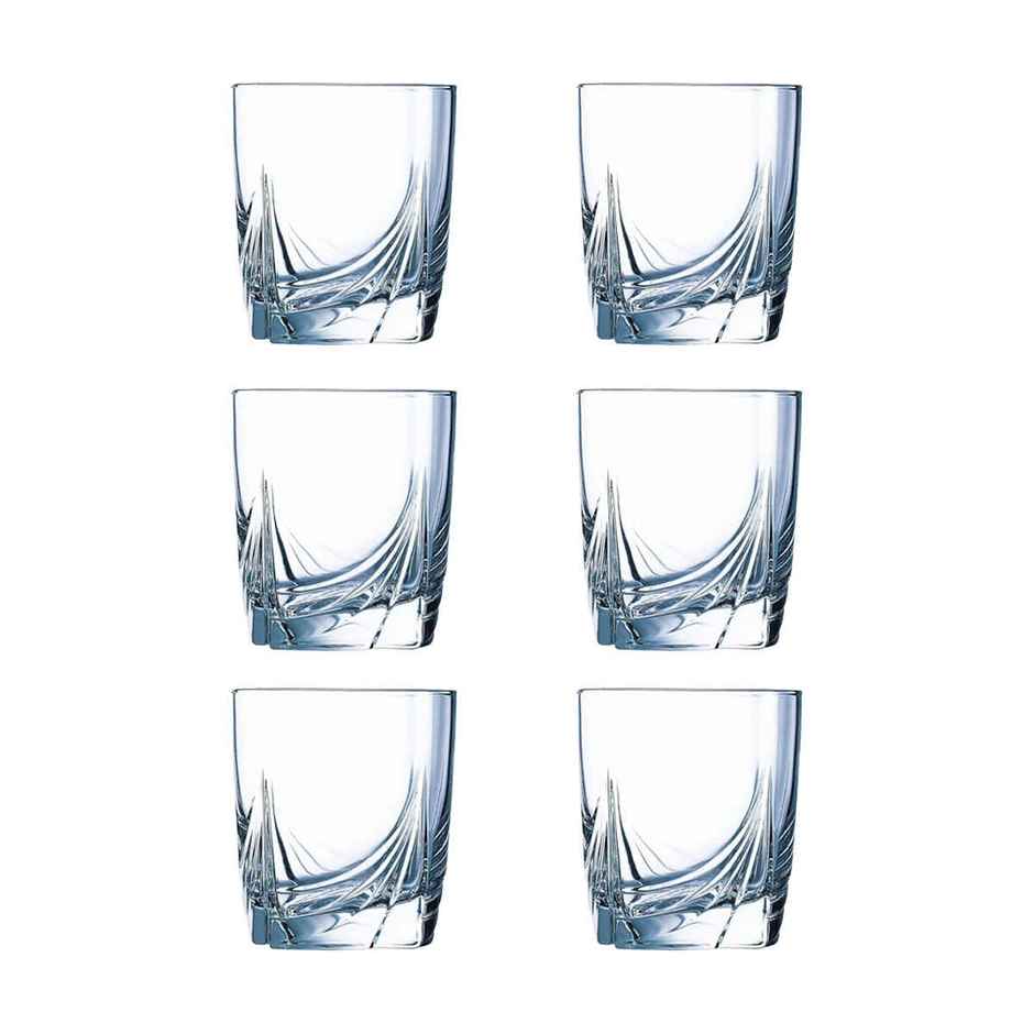 Ascot Whiskey Glass Set | Durable | Dishwasher Safe | Elegant Cocktail Tumblers | 300 ml | Luminarc