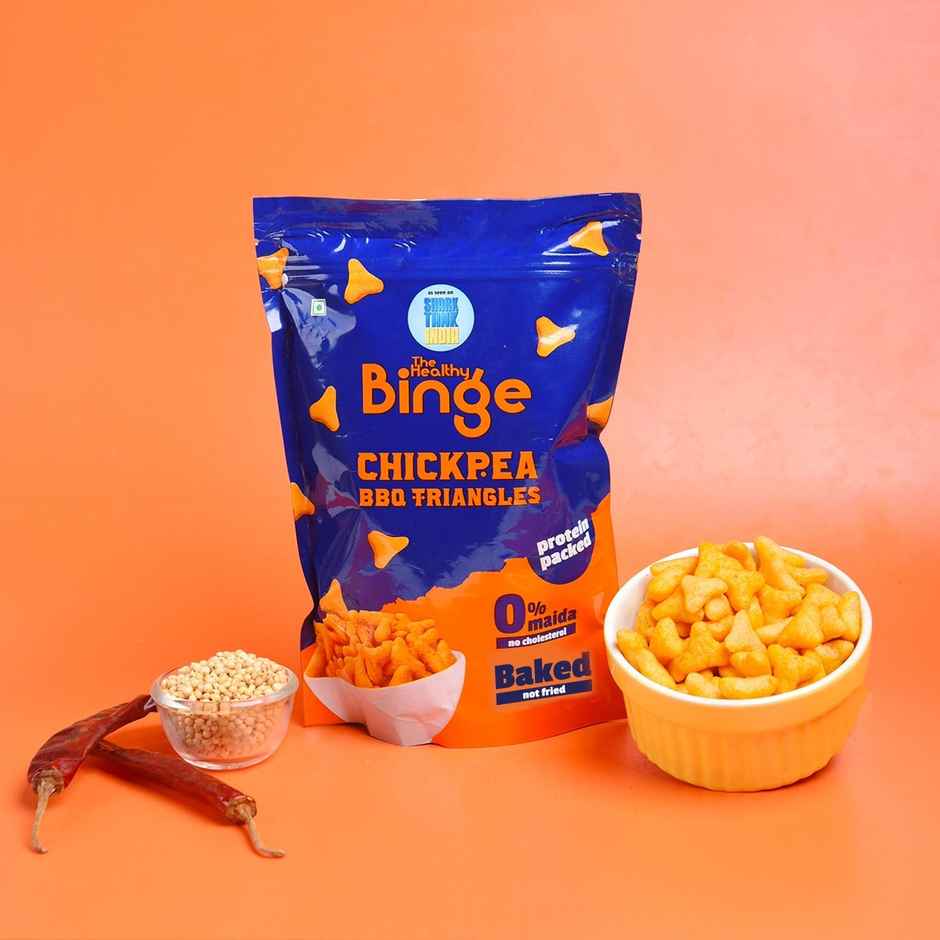 High Protein Chickpea Puffs-Bbq, Baked, No Palm Oil