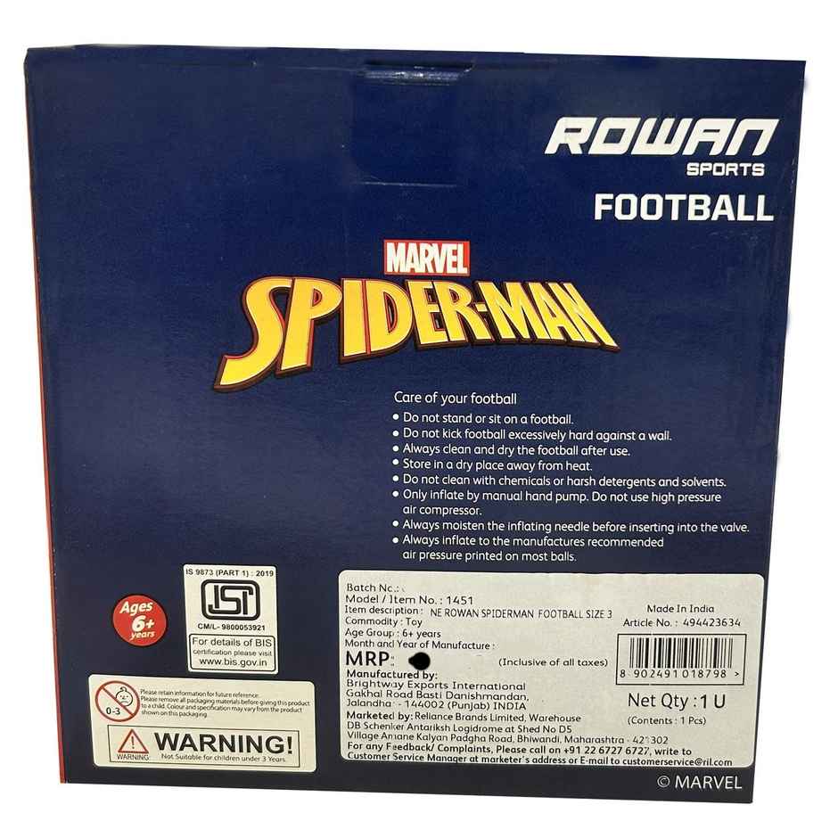 Hamleys Rowan Marvel Spiderman Football | Size 3