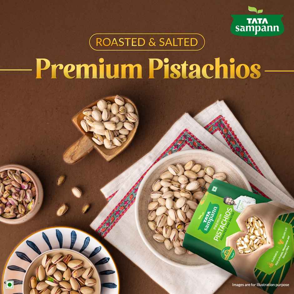 Tata Sampann Authentic Iranian Pistachios Roasted & Salted