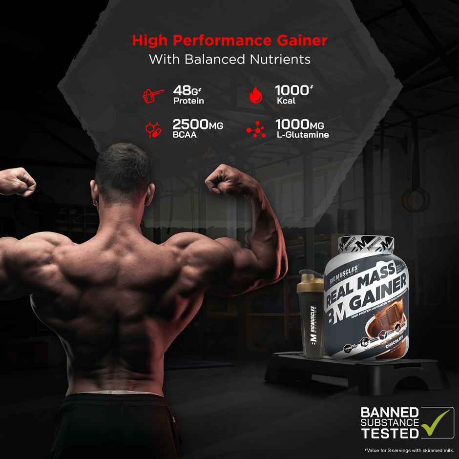 Big Muscles Nutrition Real Mass Gainer | Mango Magic