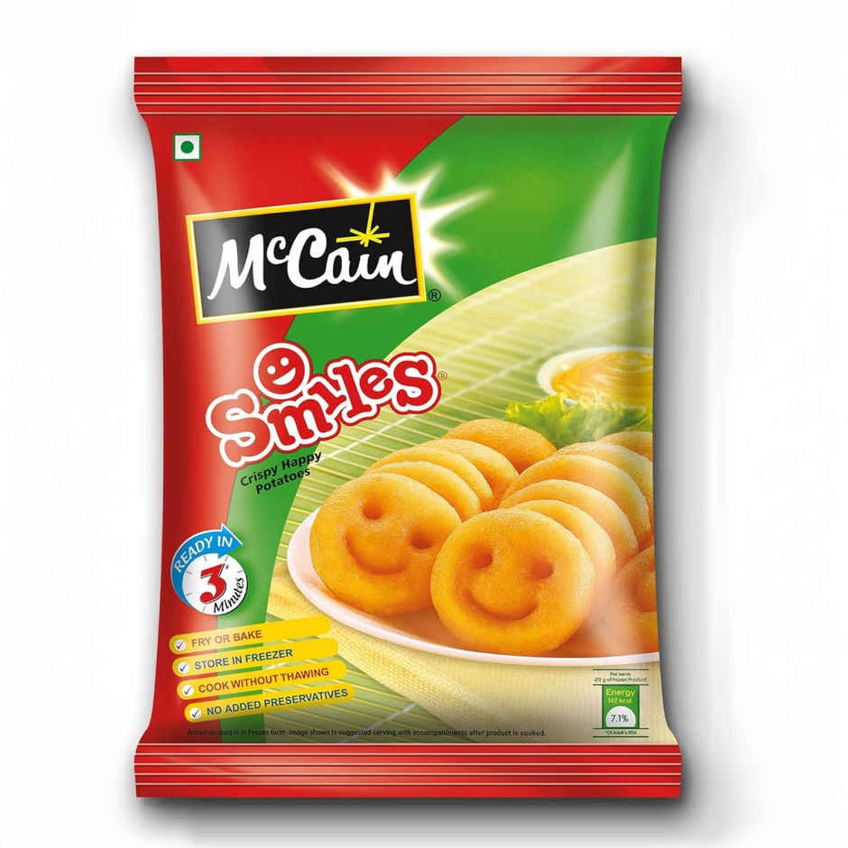 McCain Smiles | Crispy Potato Snacks | No Added Preservatives
