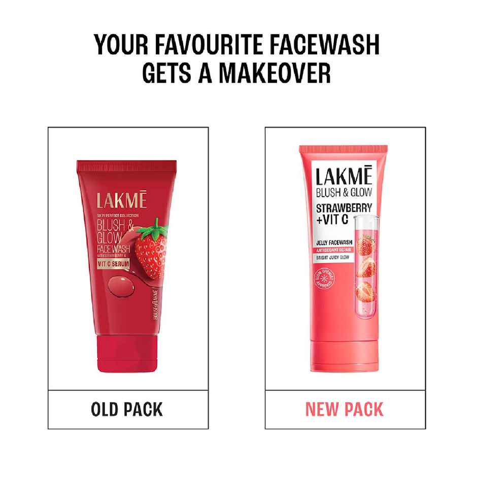 Lakme Blush & Glow Strawberry Freshness Gel Face Wash