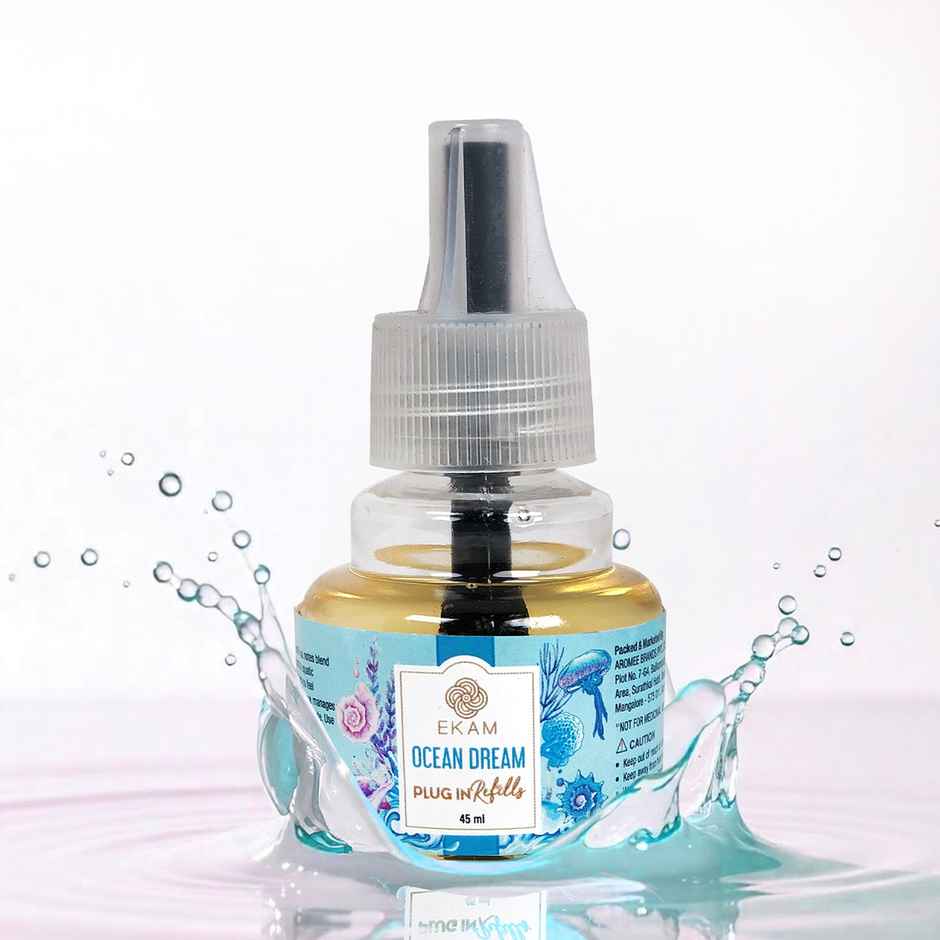 EKAM Ocean Dream Scent Plug-In Air Freshener Refill (45ml)| Lasts up to 125 Days / 4 hours a day