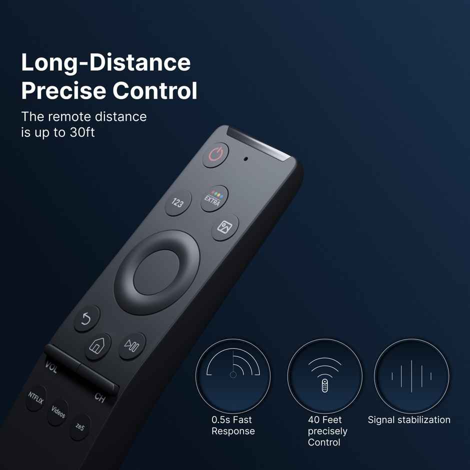 Ailkin Non-Voice Remote for Samsung LED Smart TV| Durable & Universal Compatibility