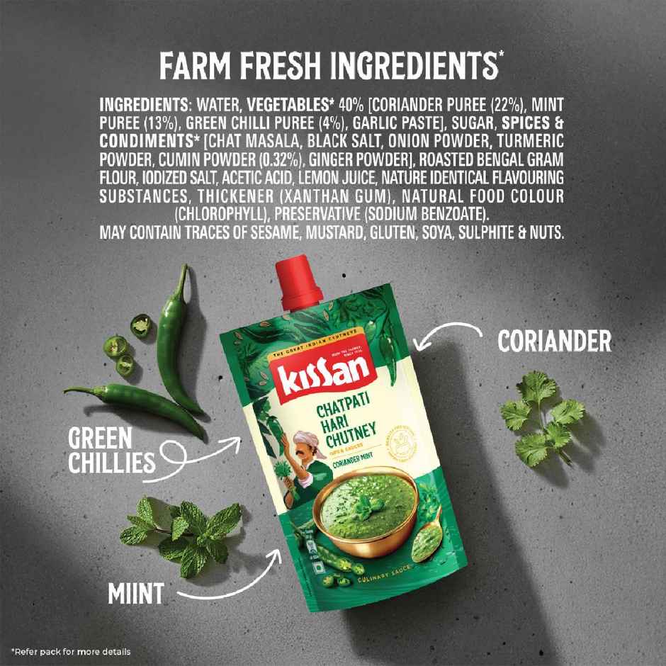Kissan Chatpati Hari Chutney Doy