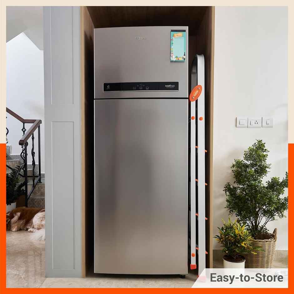 Bathla 6-Step Aluminium Foldable Ladder | Anti-Slip Heavy Duty Scratch Resistant | Advance | Orange