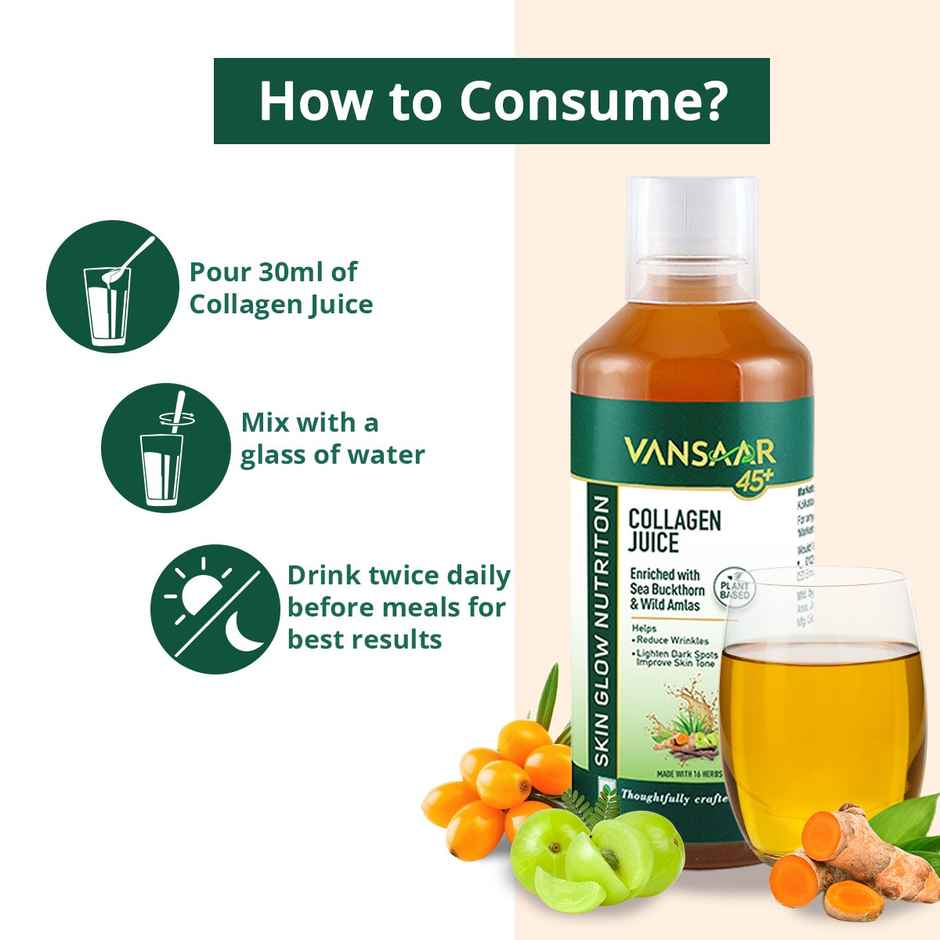 Vansaar 45+ Collagen Juice - Collagen Supplement