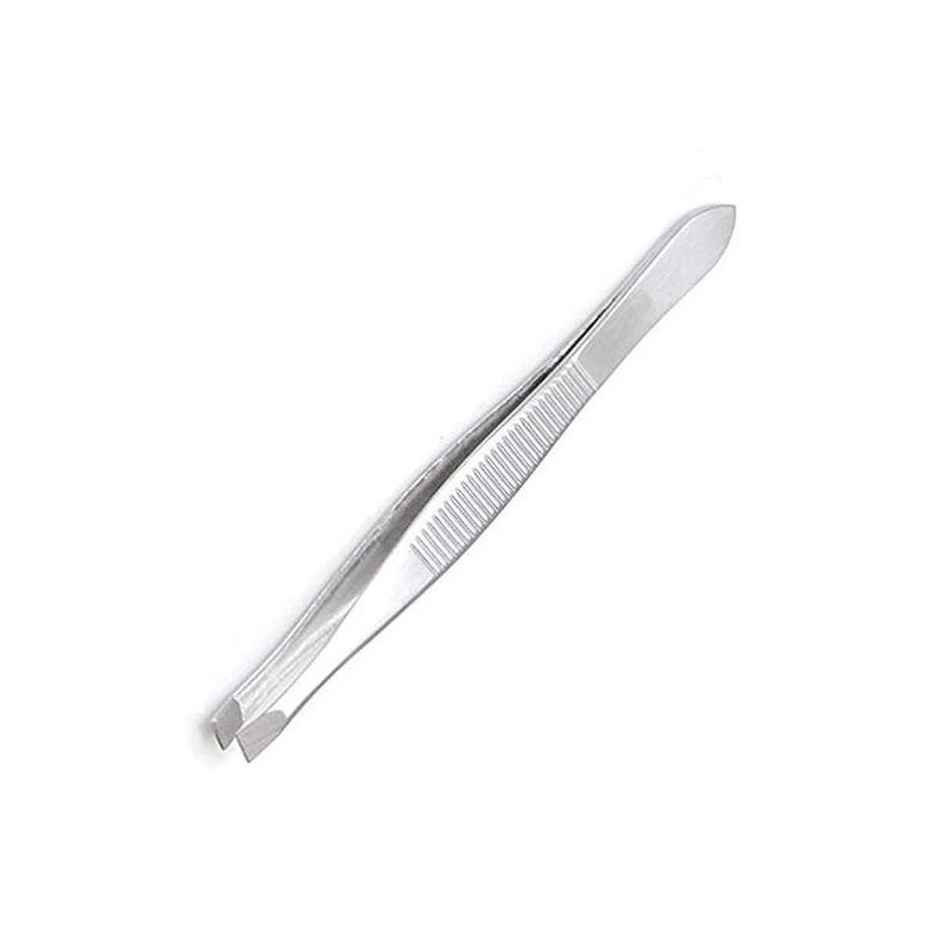 Beautiliss Tweezer Plucker with Square Tip for Precise Eyebrow Hair Removal and Grooming