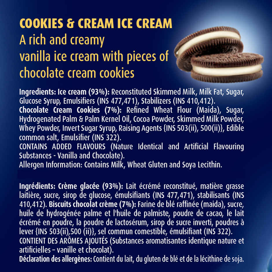 London Dairy Cookies And Cream Ice Cream