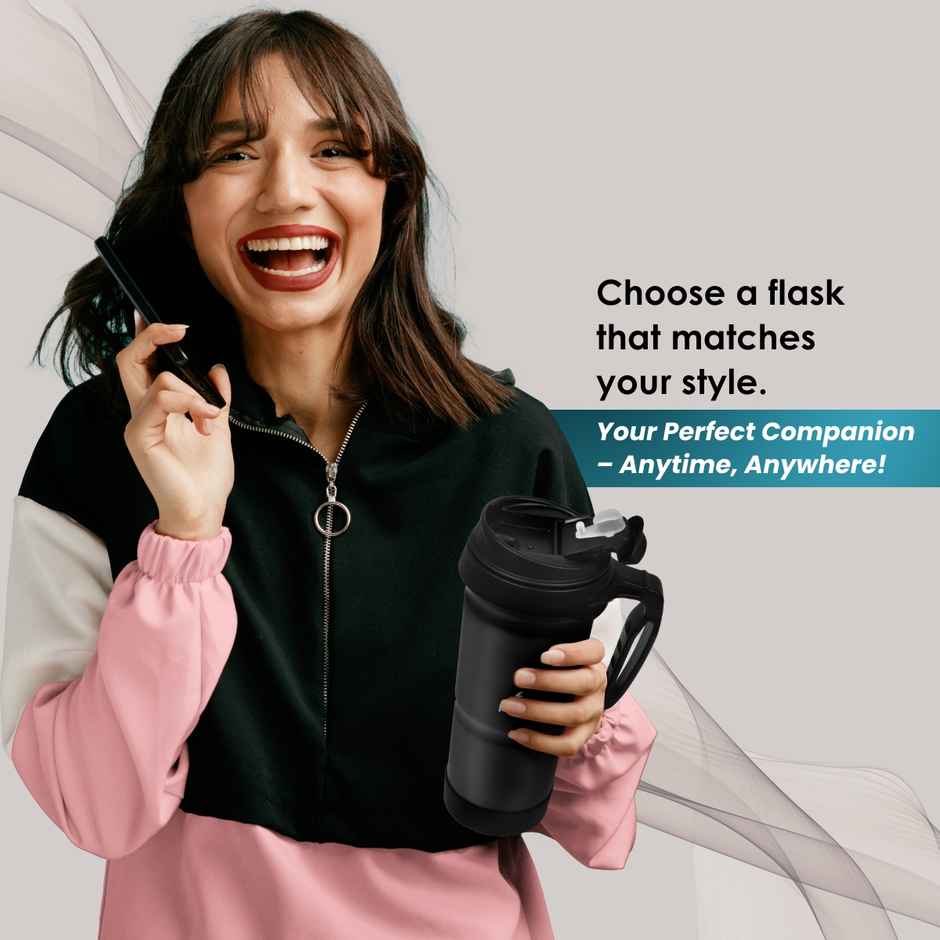 Flair Atom 709 ml Stainless Steel Insulated Mug | Black