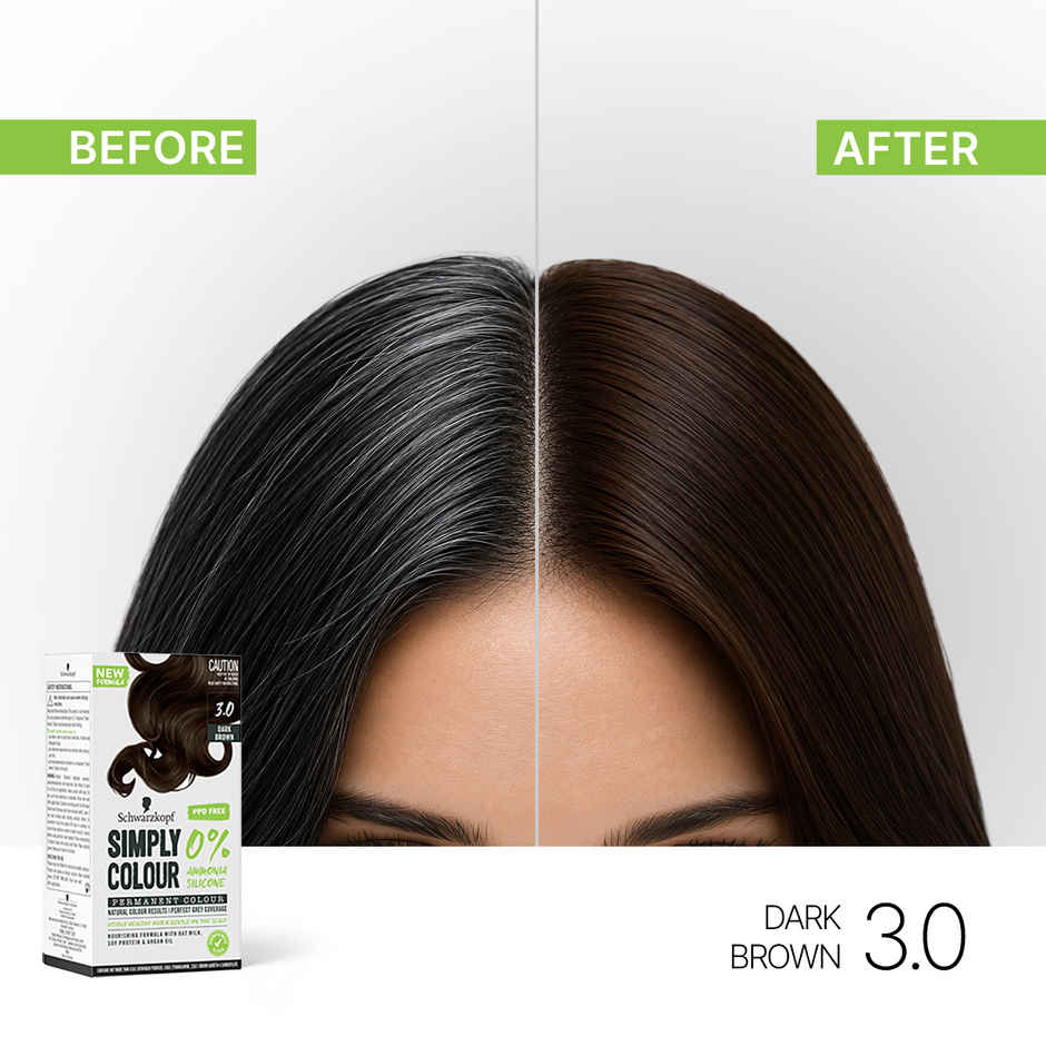 Schwarzkopf Simply Color Permanent Hair Colour 3-00 Dark Brown