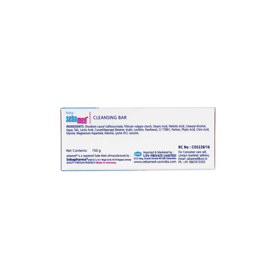 Baby Sebamed Cleansing Bar | pH 5.5 | Newborn bathing | Soap Free | Tear Free