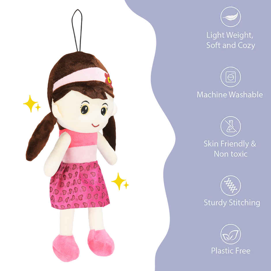 Toytales Cute Doll Soft Toy | Plushie | Toys For Girls | Birthday Gifts