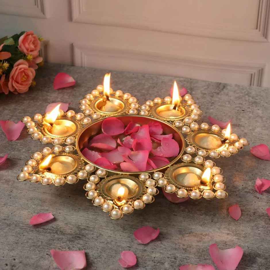 Urban Born Pearl Urli Bowl for Home Décor (12 inch )