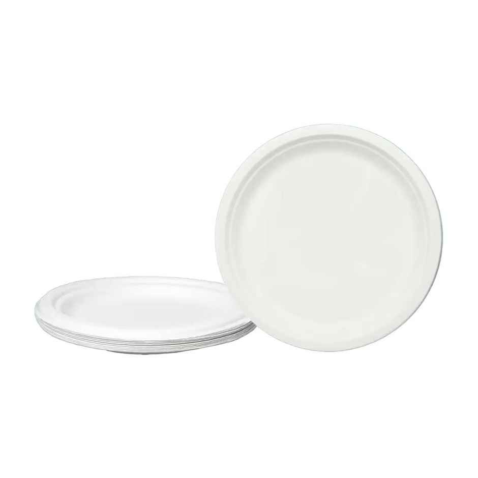 Bagasse Plate | Round | 7 inch | 25 pcs | Naturepac Combo