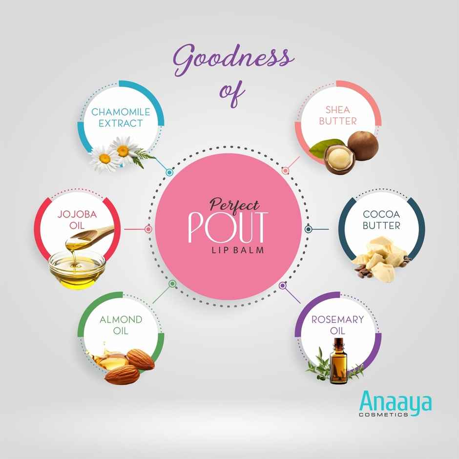 Anaaya Perfect Pout Lip Balm - Berry Fruit