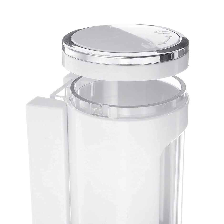 Bronson Professional Plastic Soap Dispenser | Wall Mounted Cylindrical White