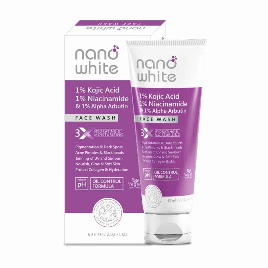 Nano White 1% Kojic Acid |1% Niacinamide & Alpha Arbutin Face Wash